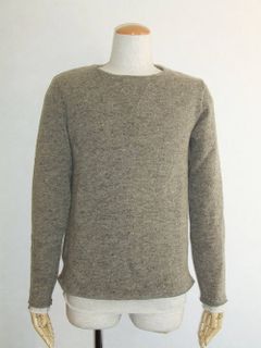 WOOL LAYERED CREW SWEATER