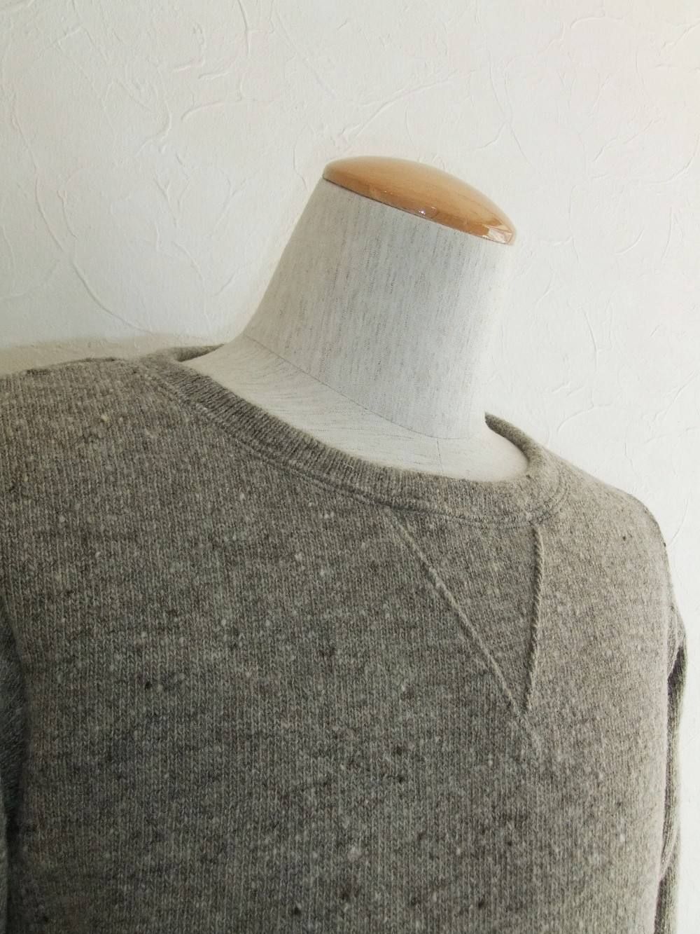 WOOL LAYERED CREW SWEATER