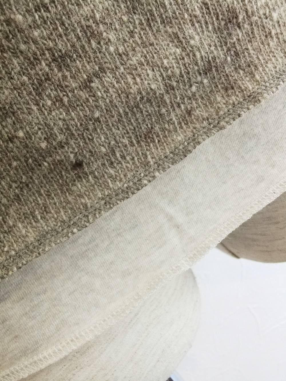 WOOL LAYERED CREW SWEATER