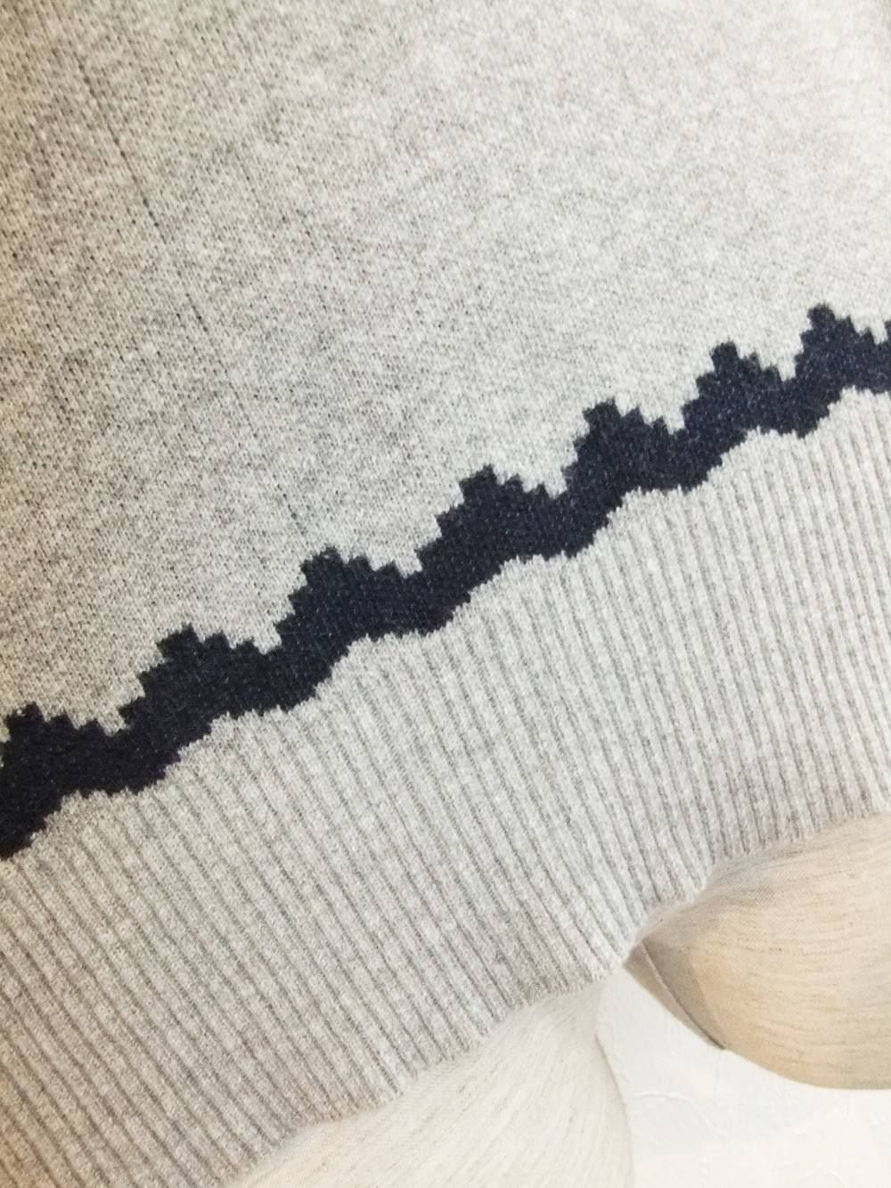 SNOW PATTERN KNIT CREW