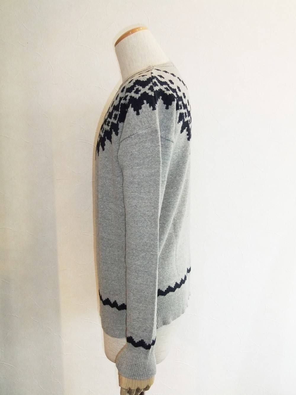 SNOW PATTERN KNIT CREW