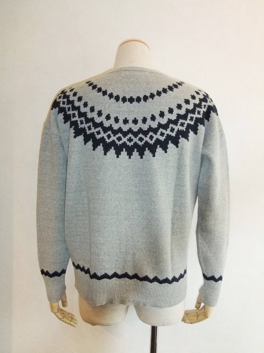 SNOW PATTERN KNIT CREW