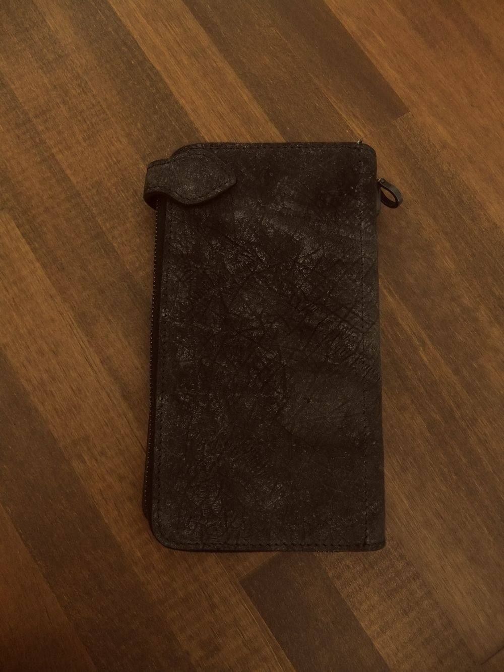 Hippo Leather カバ墨染め+イタリアン ステアレザー 404-03