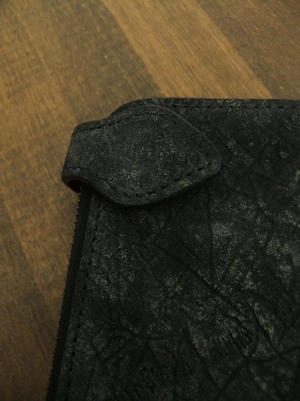 Hippo Leather カバ墨染め+イタリアン ステアレザー 404-03