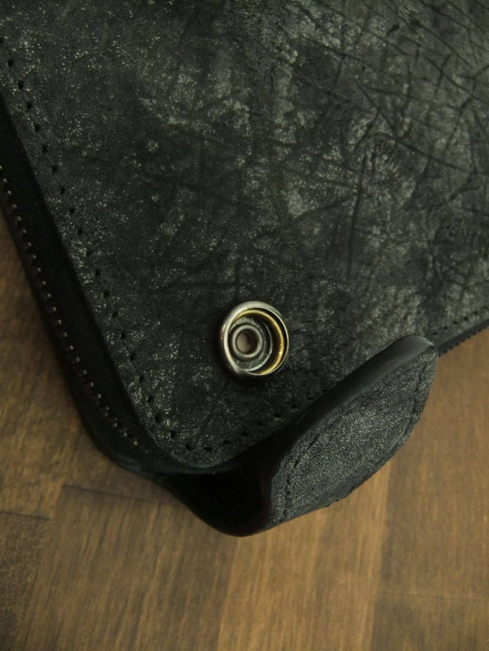 Hippo Leather カバ墨染め+イタリアン ステアレザー 404-03