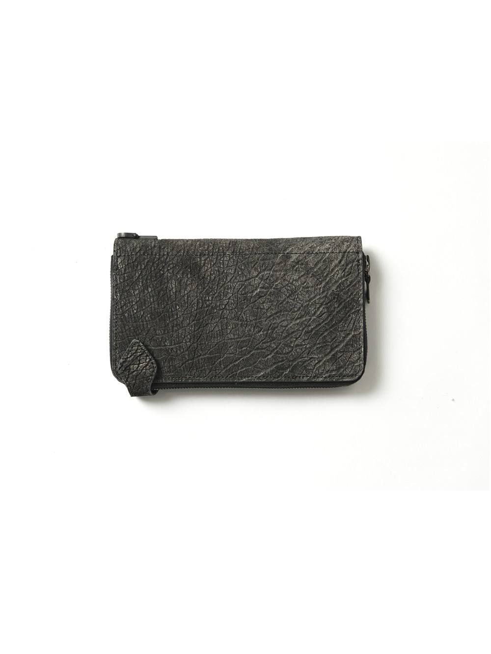 Hippo Leather カバ墨染め+イタリアン ステアレザー 404-03