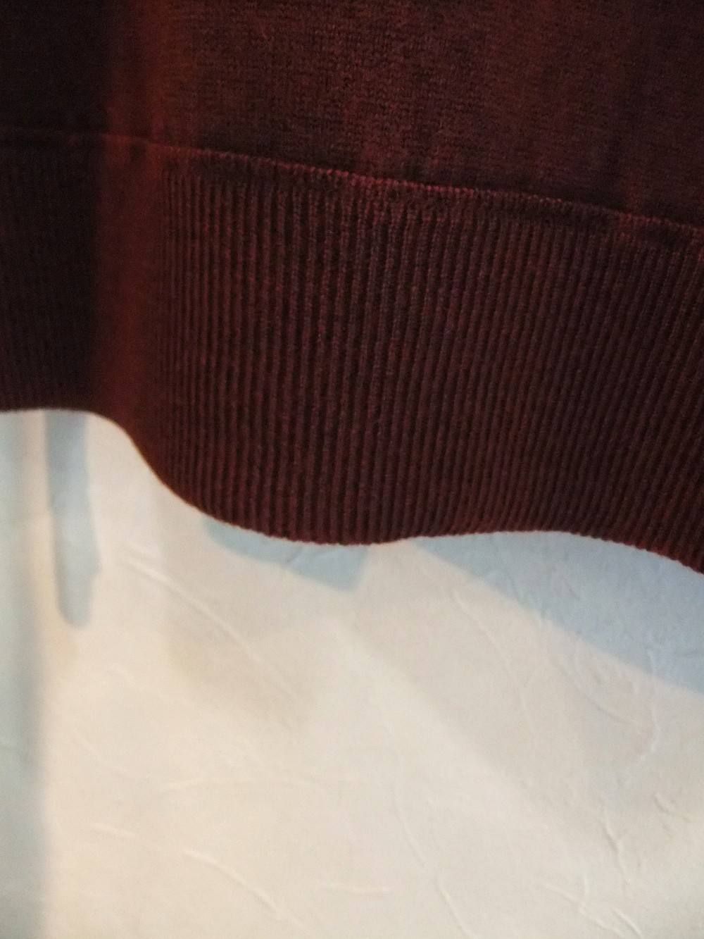 OVER-DYEING  V-NECK KNIT