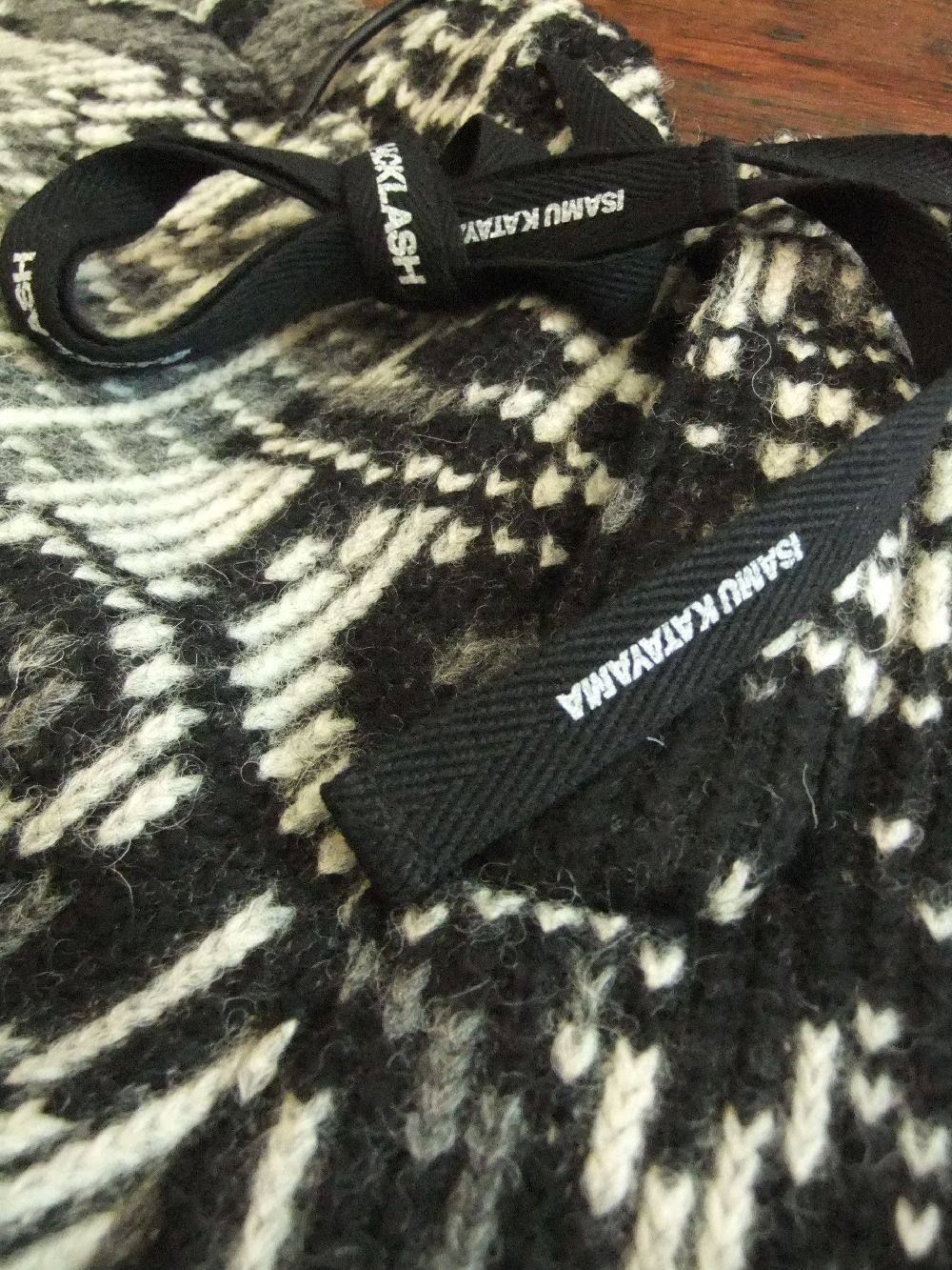 The Boogie Bandイタリーニット+オイルカーフハーフパンツ(Black)