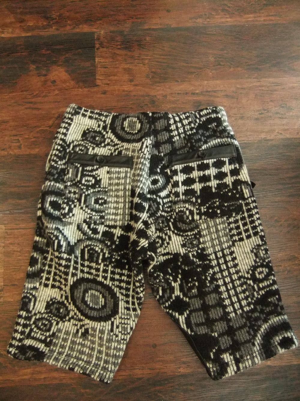 The Boogie Bandイタリーニット+オイルカーフハーフパンツ(Black)