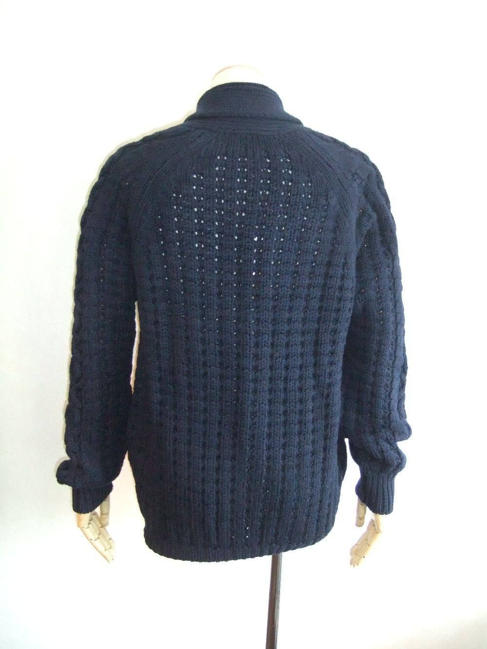 DOUBLE SHAWL COLLAR CARDIGAN