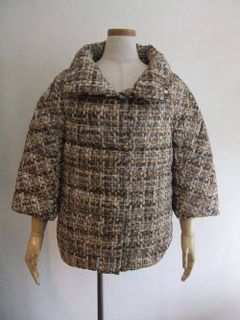 TWEED PRINT DOWN BLOUSON