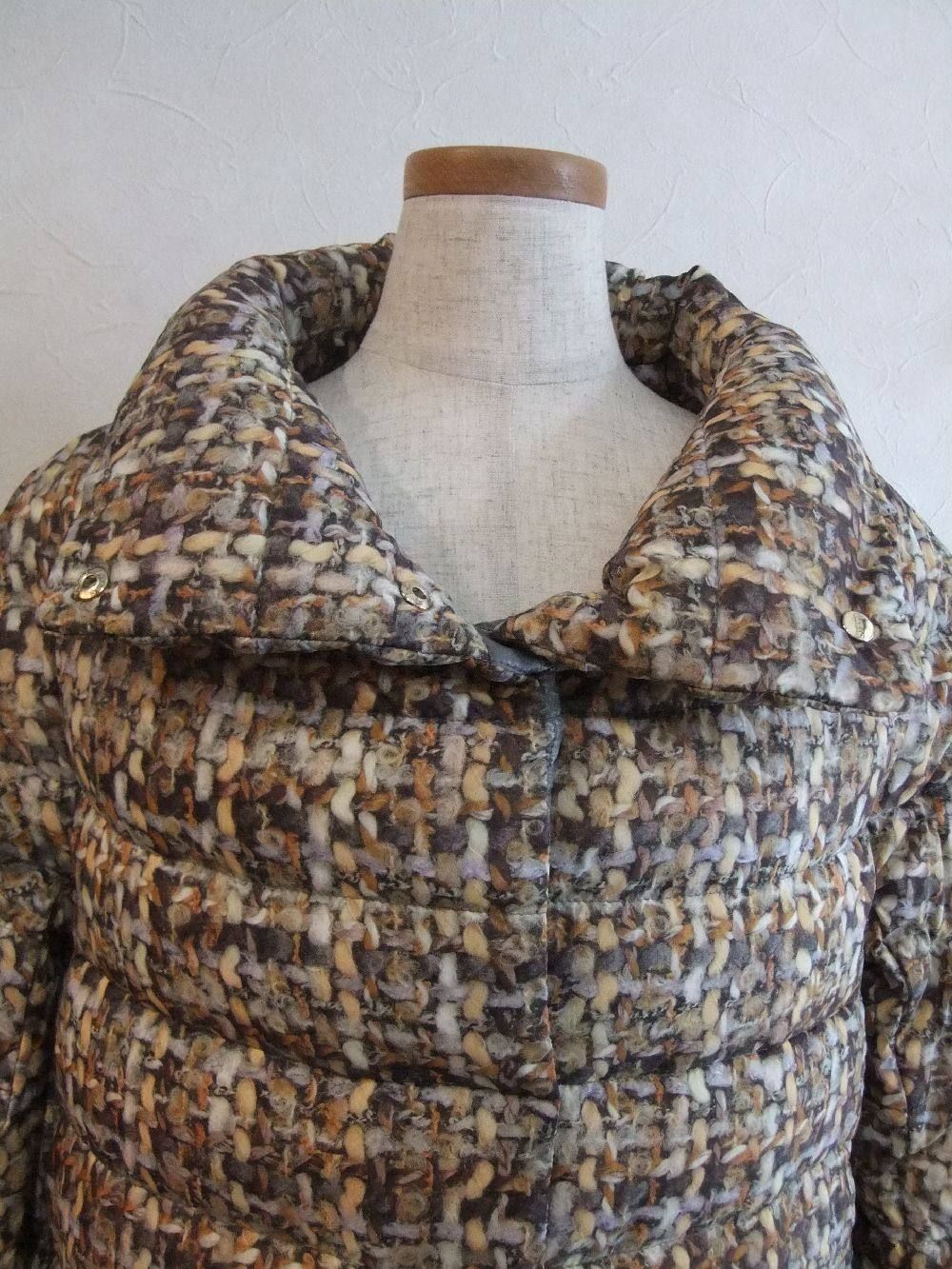 TWEED PRINT DOWN BLOUSON