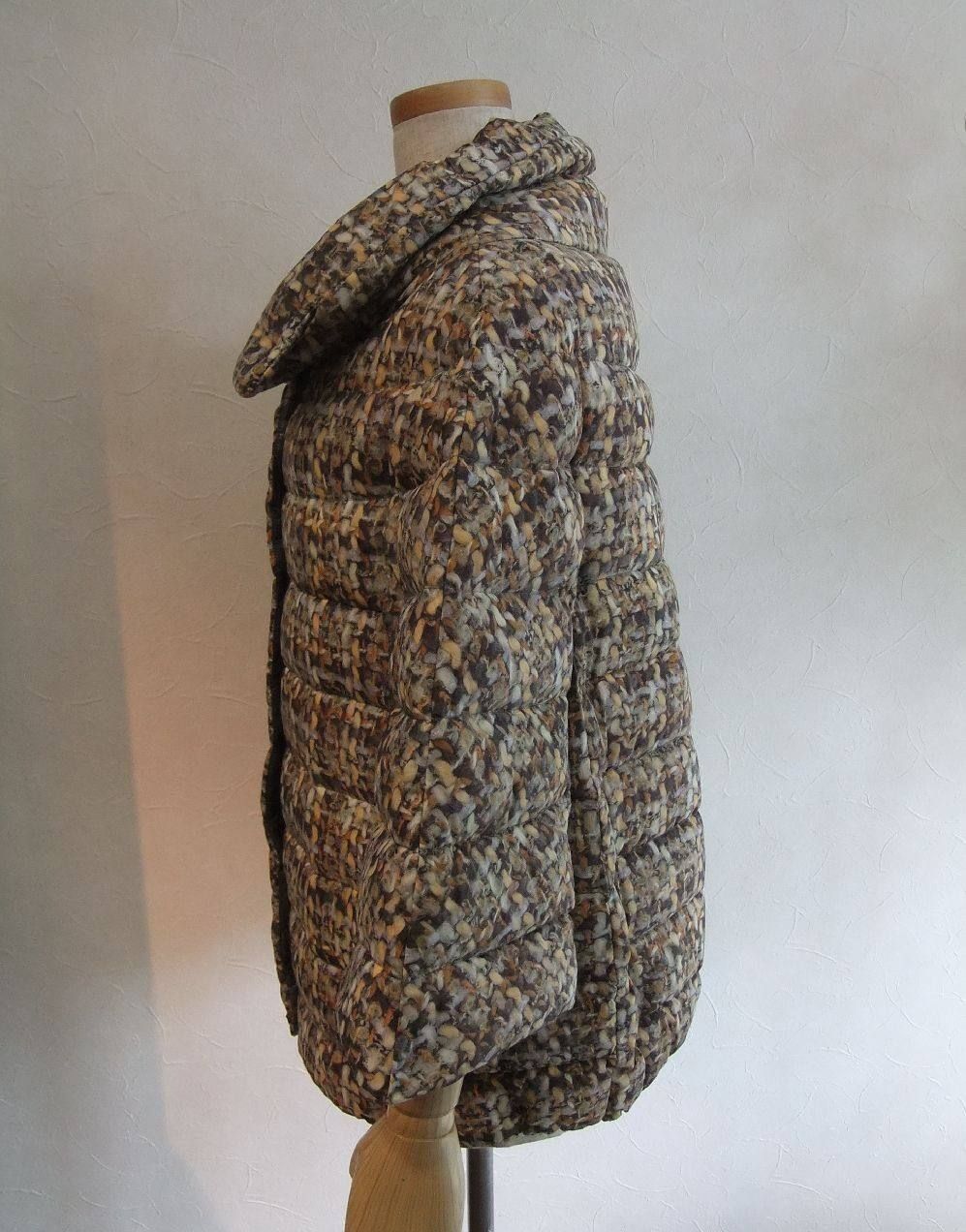 TWEED PRINT DOWN BLOUSON