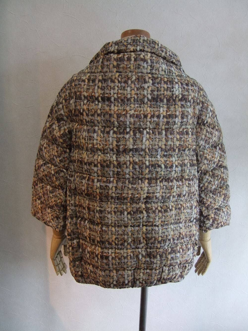 TWEED PRINT DOWN BLOUSON