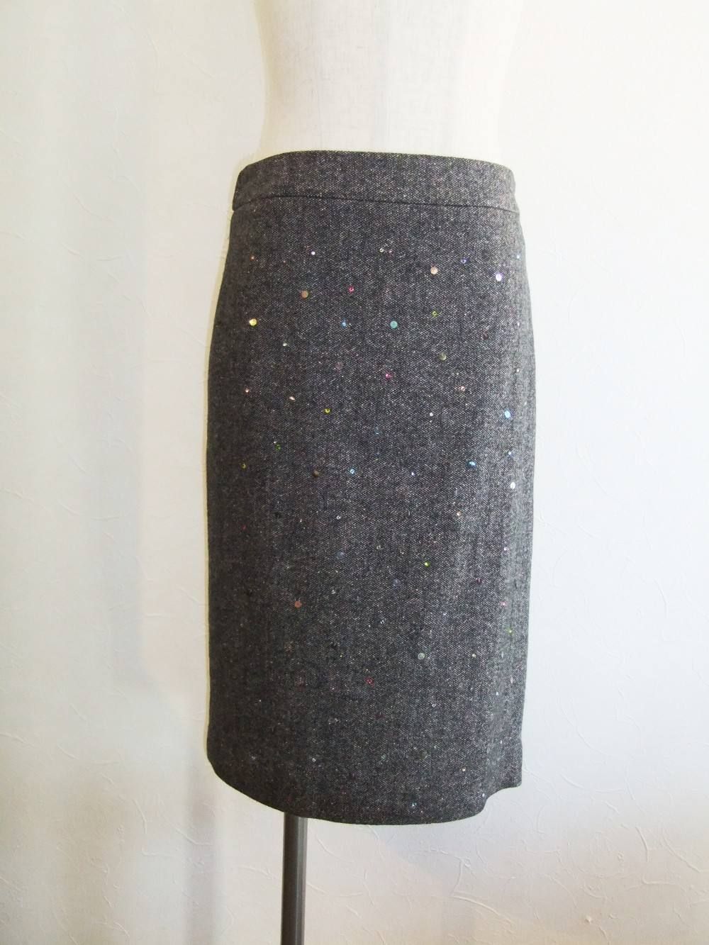 NEP TWEED BEADS SKIRT