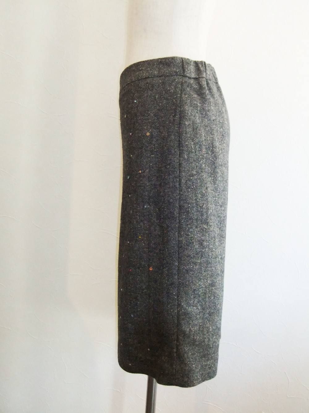 NEP TWEED BEADS SKIRT