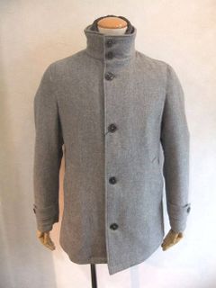 ヘルノ ウールスタンドカラーコート(Light Grey)