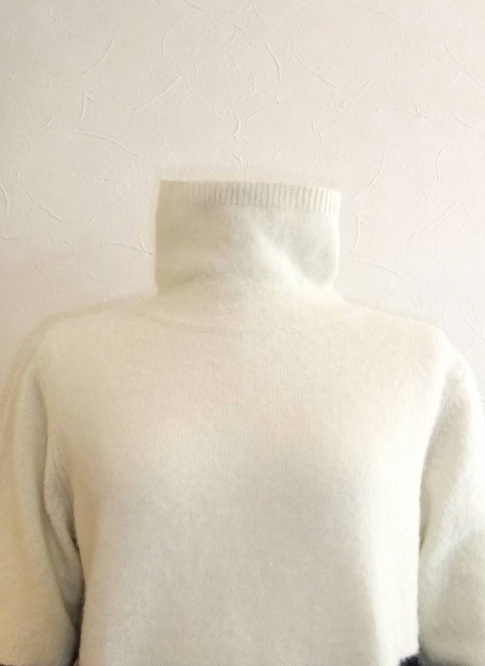 WOOL x CASHMERE TWO TONE KNIT
