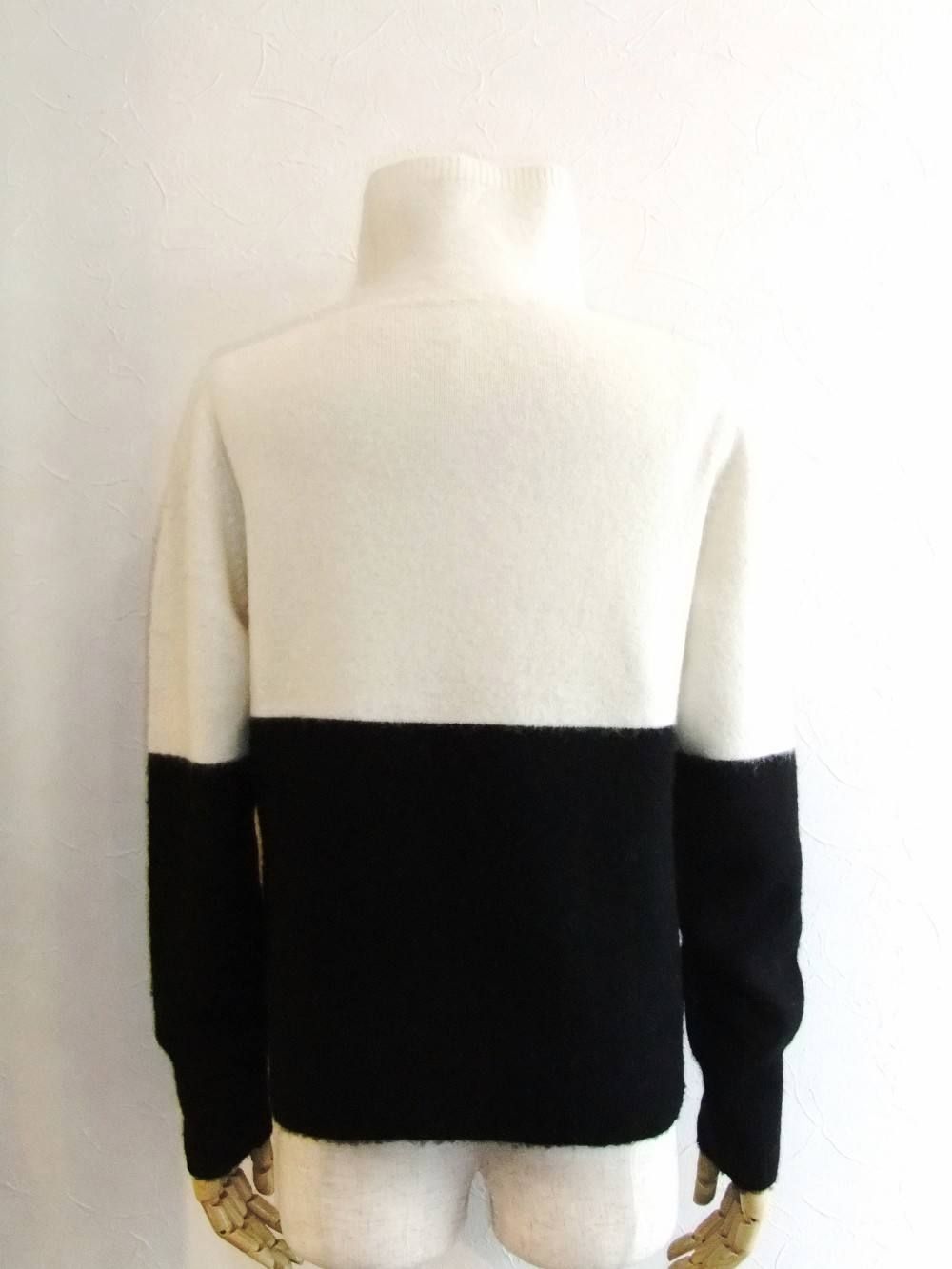 WOOL x CASHMERE TWO TONE KNIT