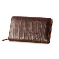 10011 NEW SIZE L ZIP WALLET(BW)