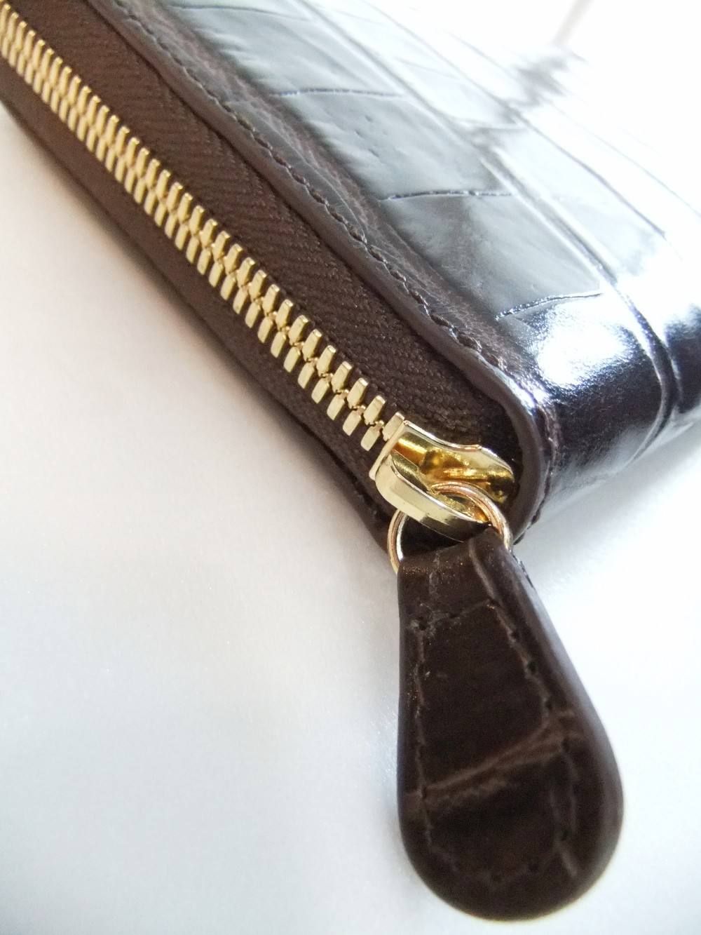 10011 NEW SIZE L ZIP WALLET(BW)
