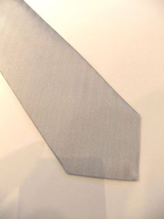 シルクストライプネクタイ(Silver)