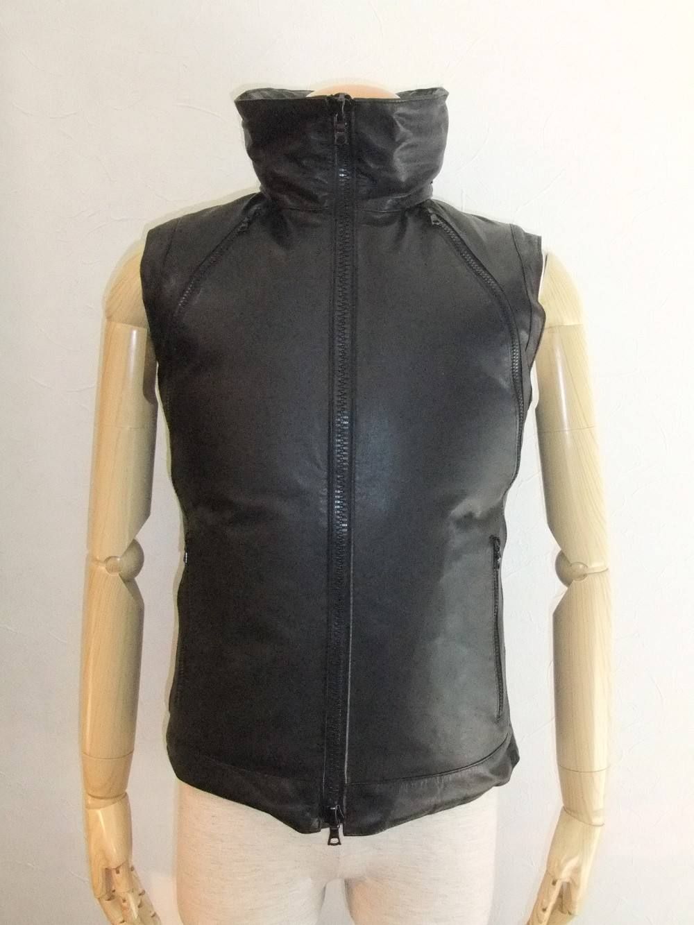 Kangaroo Leather + White Goose Detached Down Vest