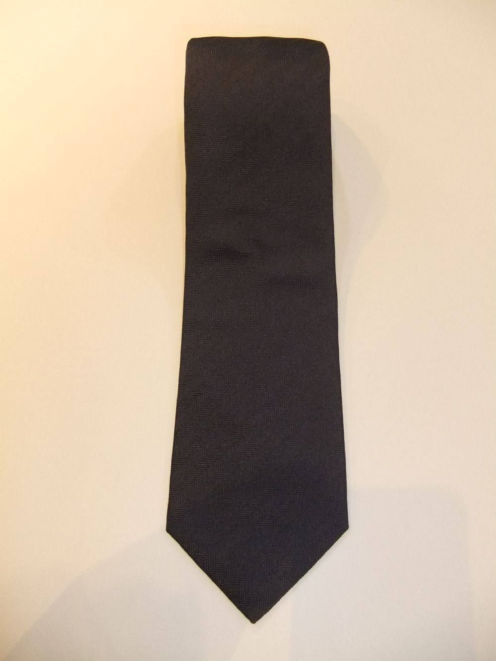シルクストライプネクタイ(Navy)