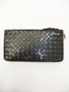 オイルクロコ INTRECCIATO ROUND ZIP (BIG)