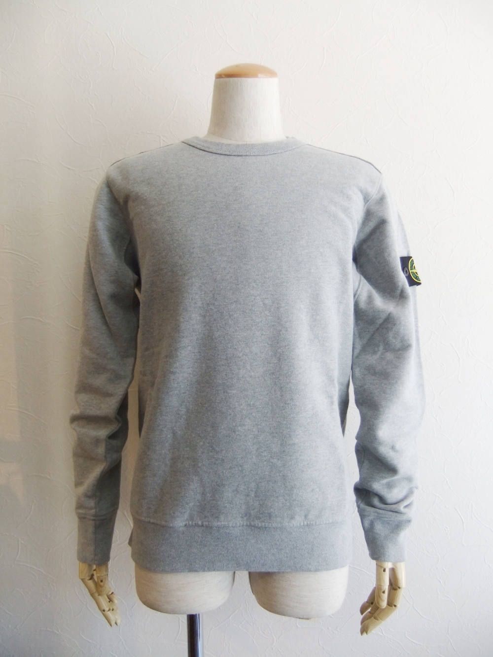 ガーメントダイ クルーネック スウェット (GRAY)