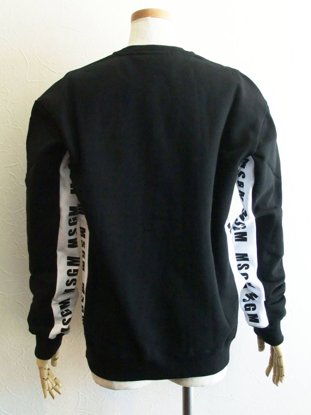 《LADIES》 サイド ロゴ切替え スウェット トレーナー (BK)  MDM83-TS174778