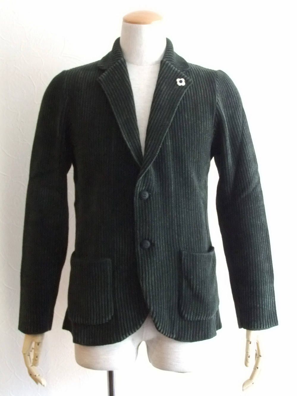 KNIT 2B JACKET(シャドウストライプニットジャケット)  IELJM19-49022