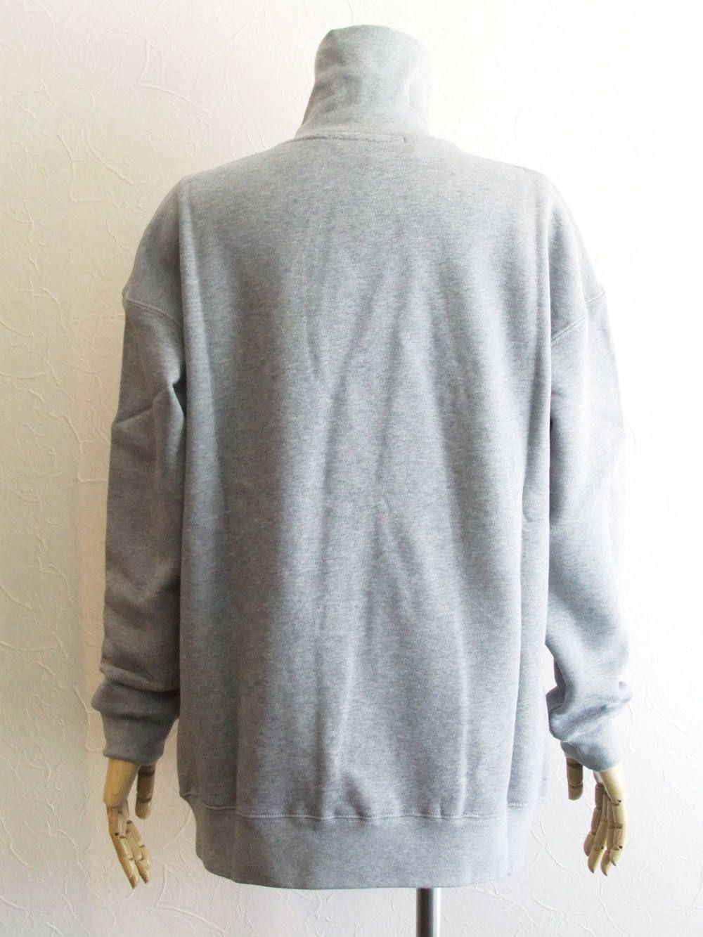 《LADIES》 ロゴプリント ハイネック ロング スウェット トレーナー (GY)  MDM88-TS174778