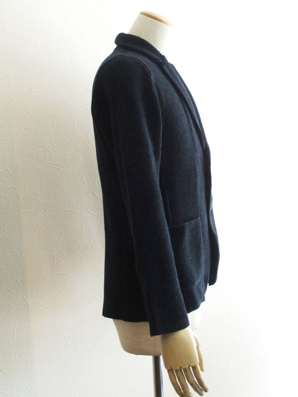 KNIT 2B JACKET(シャドウストライプニットジャケット)  IELJM19-49022