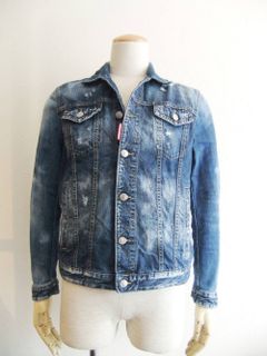 クラッシュ デニム ジャケット  S71AM0873