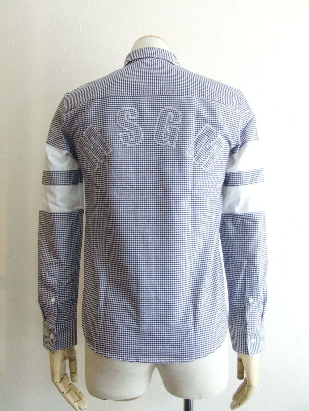 MSGM チェックフリンシエッシショツ 3741MDB11247628 99 MSGM - 袖 ライン切替え ギンガムチェックシャツ ME13X-174515