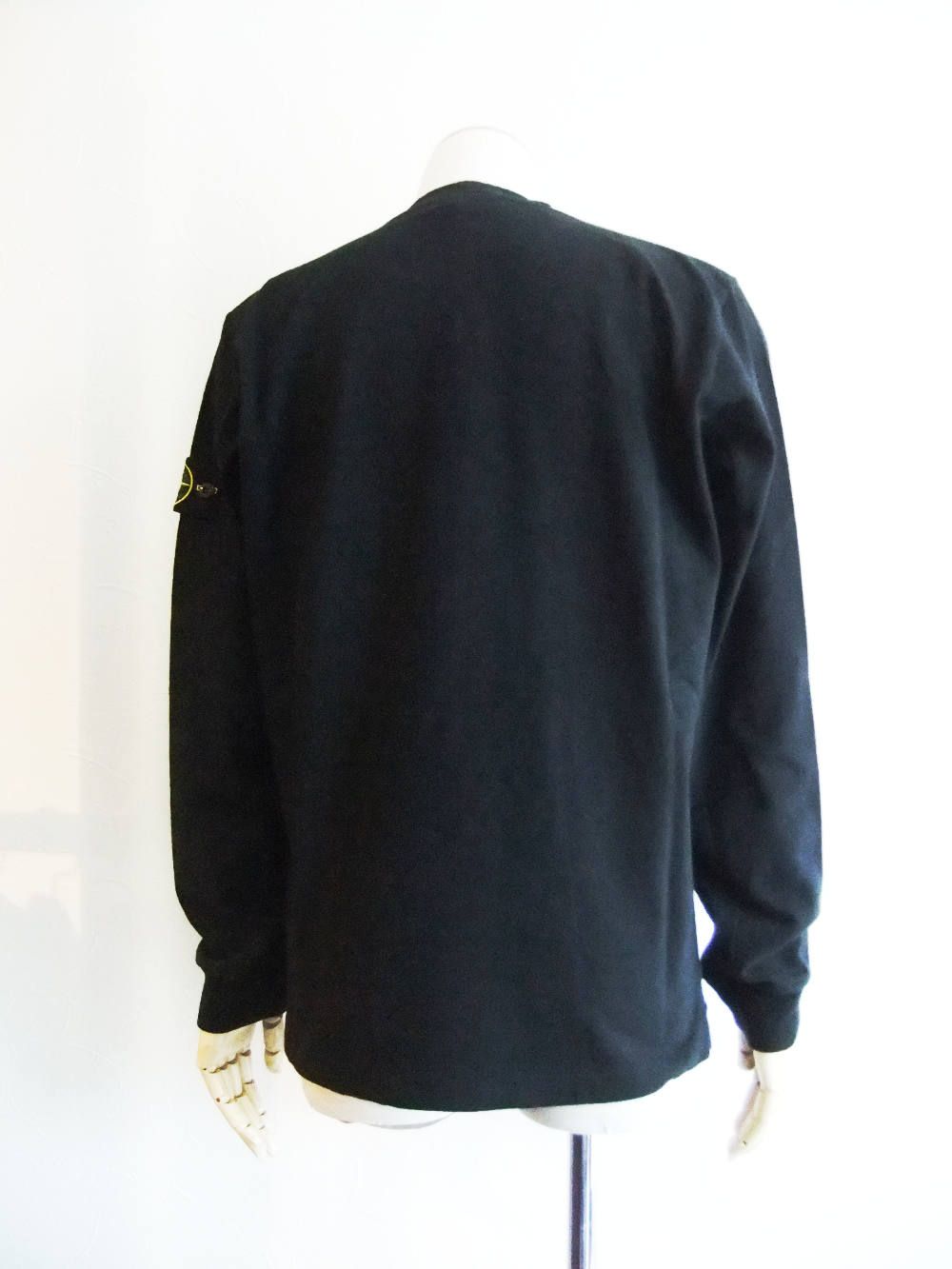 【STONE 】★送料・関税込★コットンフリースクルーネック STONE ISLAND - クルーネック コットンフライス L/S Tシャツ