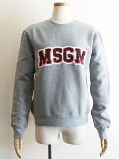 《LADIES》 スパンコール ロゴ スウェット トレーナー (GY)  MDM103X-TS174777