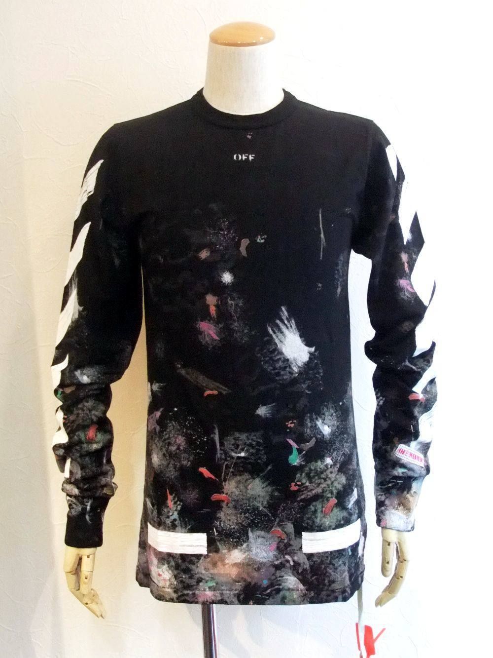 OFF-WHITE - DIAG GALAXY BRUSHED SWEAT (クルーネック Tシャツ