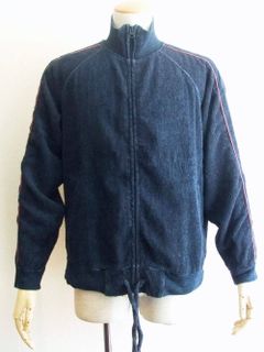 インディゴ染めパイル ZIP ジャケット