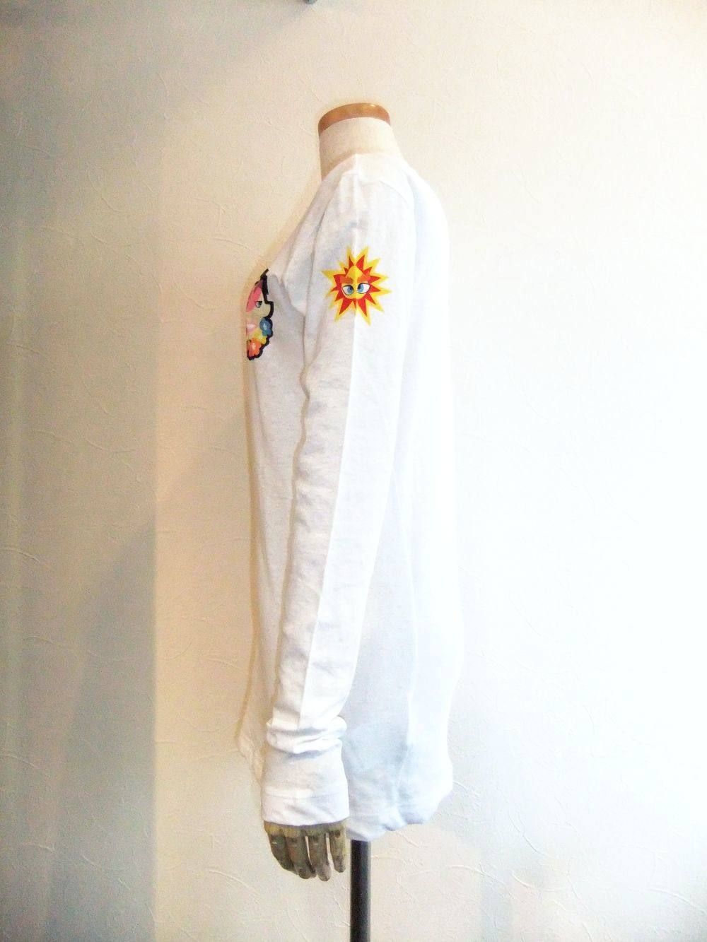 DSQUARED2 LADIES (ディースクエアード)  クルーネック プリント長袖Tシャツ
