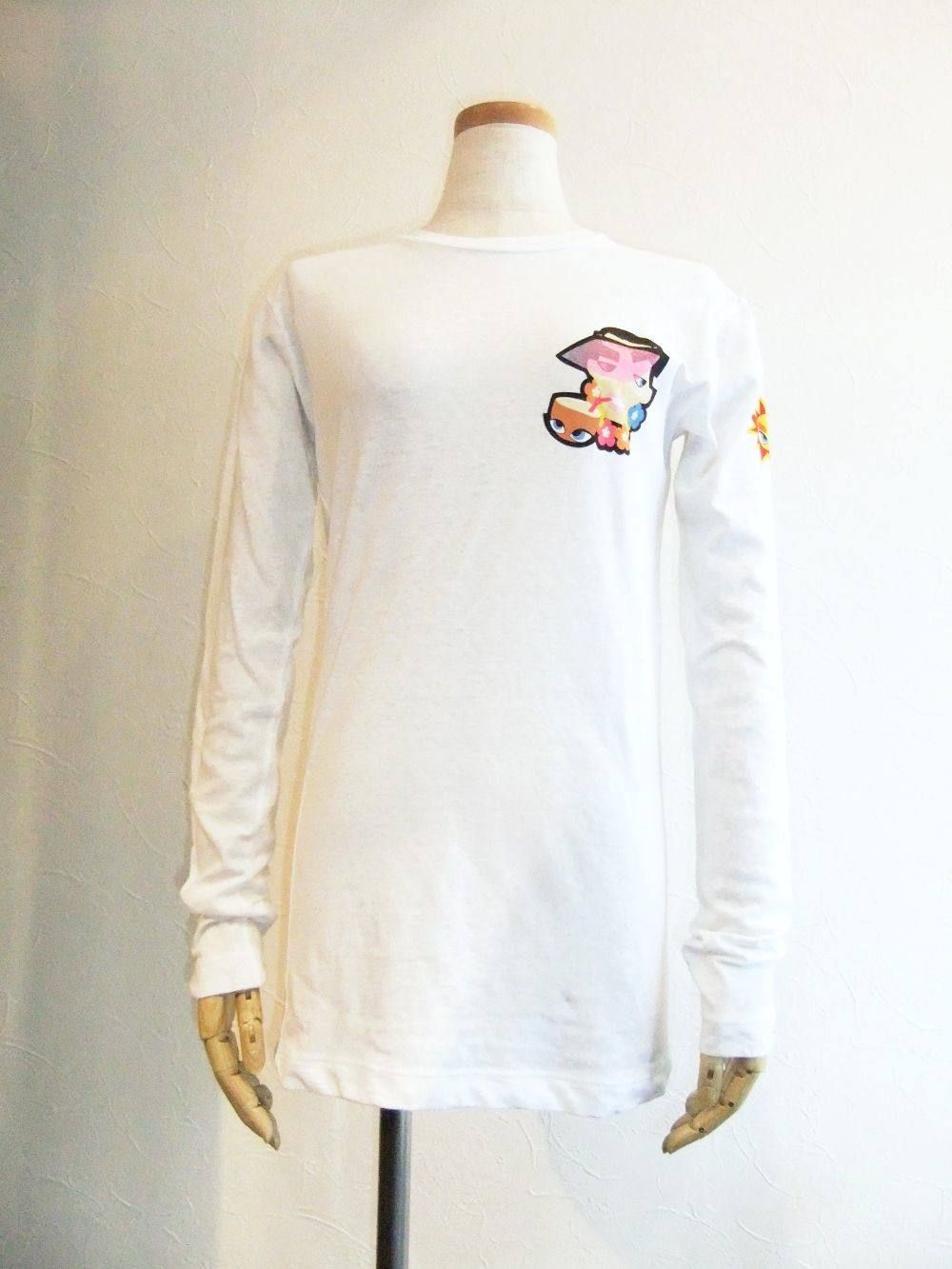 DSQUARED2 LADIES (ディースクエアード)  クルーネック プリント長袖Tシャツ