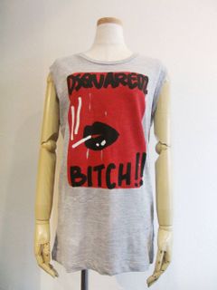 DSQUARED2 LADIES (ディースクエアード)  BITCH クルーネック T-SHIRT