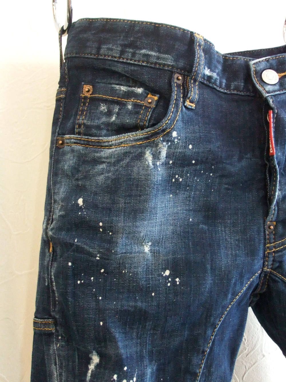 TIDY BIKER JEAN デニム ティディー バイカー ジーン MEDIUM WHITE SPRAY WASH  71LB0431