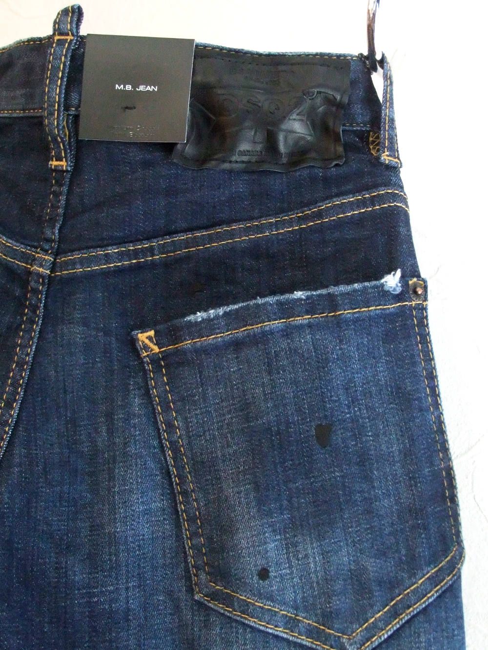 Dsquared2 - M.B. JEAN フロントジップ WEIRD LIMITED EDITION WASH