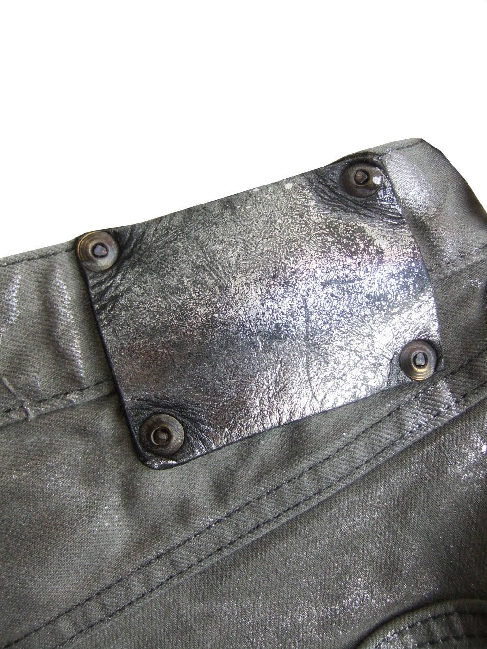 ISAMU KATAYAMA BACKLASH - シルバー箔プリント 13oz ストレッチ