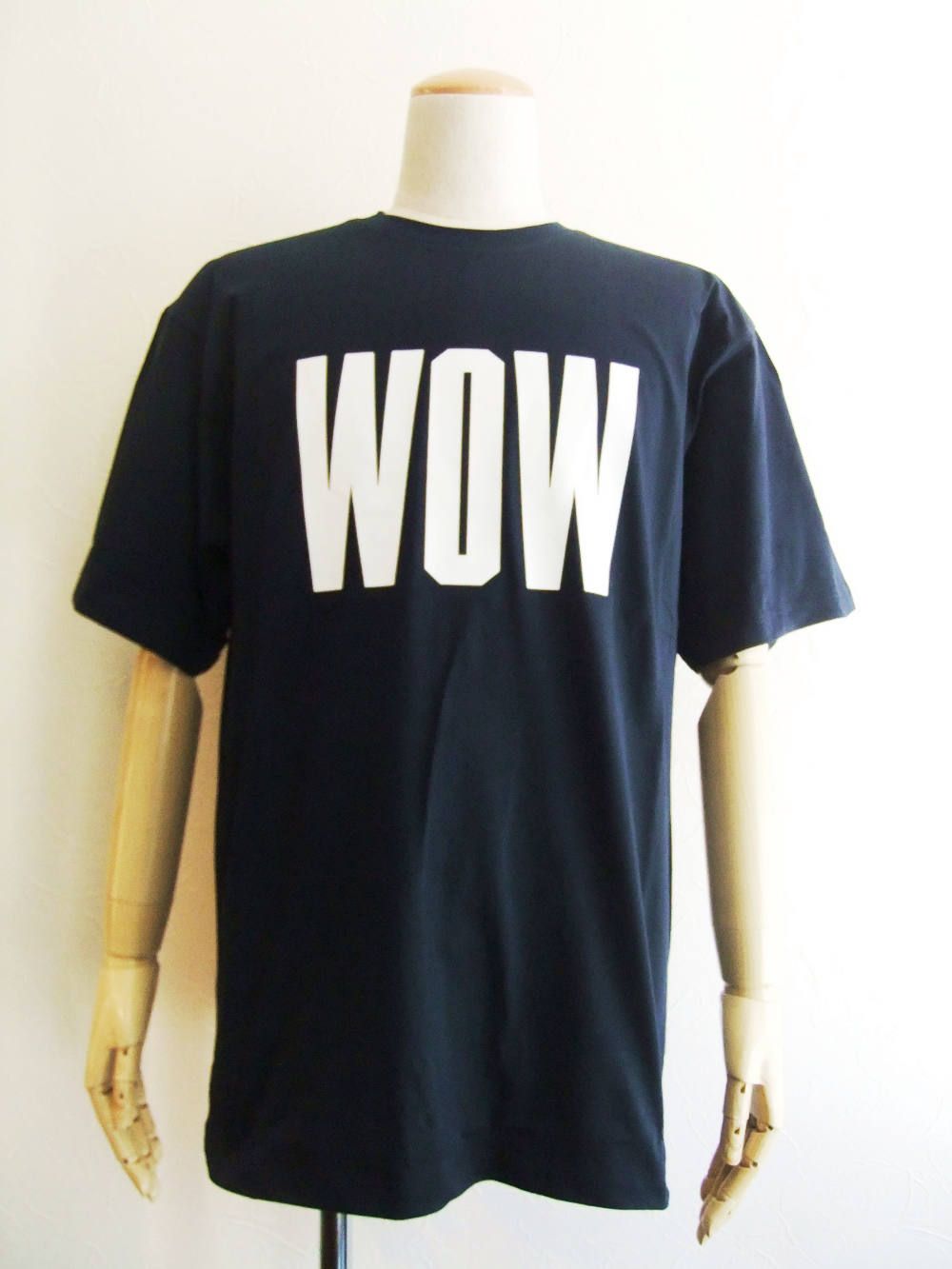 WOW ロゴ T-シャツ (ネイビー) MM142-184299