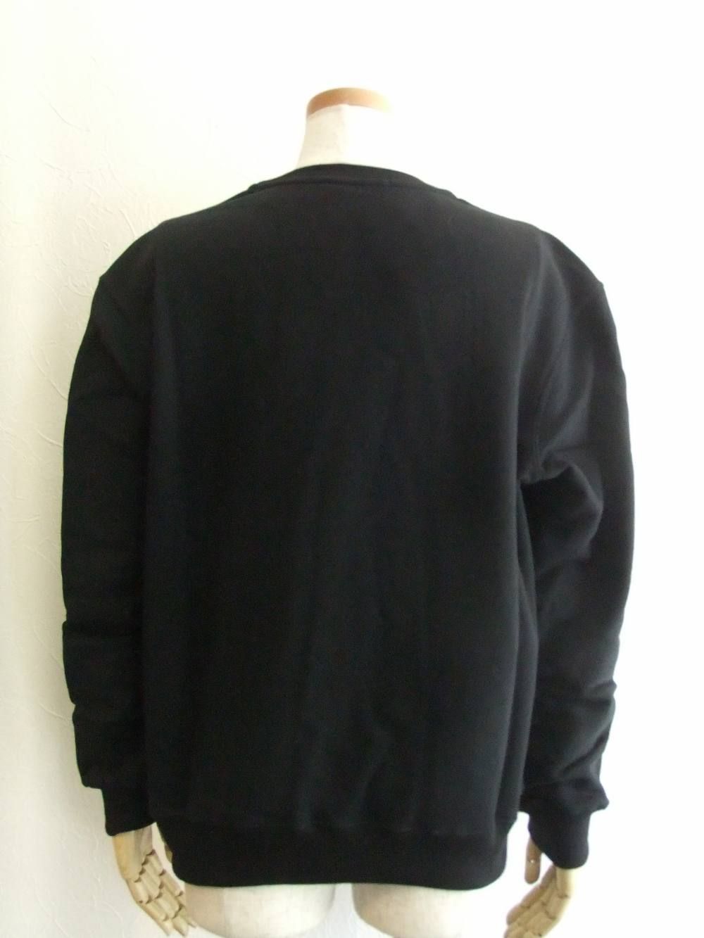 《LADIES》 シルバー ロゴプリント スウェットTシャツ (ブラック)MDM161-184298