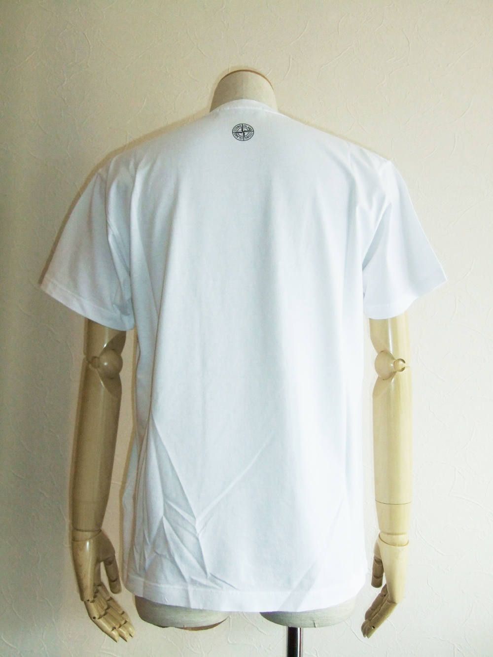STONE ★Compass プリント クルーネック Tシャツ 2色 半袖 セール】 フロスト加工プリント半袖Tシャツ （Tシャツ