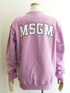 《LADIES》 バック ロゴプリント スウェットトレーナー (ピンク) MDM109-184297